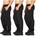 thumbnail image 3 of Essential Elements 3 Pack: Men's Active Performance Lounge Casual Tech Fleece Sweatpants XX-Large, Set D, 3 of 7