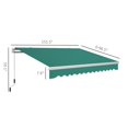 thumbnail image 3 of 13'x8' Retractable Patio Awning with Manual Crank, Durable Outdoor Awning for Deck, Yard, or Garden Shade, 3 of 11