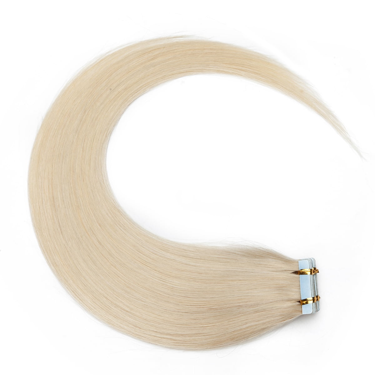 SEGO Tape in Hair Extensions 100% Real Remy Human Hair Long Straight Gold Hair Acessories Clearance