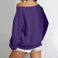 thumbnail image 6 of Byworldtasic Womens Oversized Sweatshirt with PocketNo Boundaries Y2k Loose Off the Shoulder Tops Fall Fashion Pullover Sweaters, 6 of 8