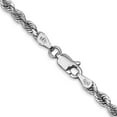 thumbnail image 3 of Primal Gold 14 Karat White Gold 3.35mm Diamond Cut Quadruple Rope Chain, 3 of 4