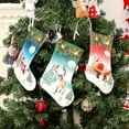 thumbnail image 6 of Print Christmas Stockings 18 Inch Personalized Xmas Stocking Hanging Santa Stockings Christmas Ornament for Family Holiday Party Fireplace Decorations Gifts, 6 of 9