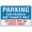 Warning Sign 2, variant on Park Smart Sign 8"x12", Aluminum Tin Warning Signs for Home Outdoor Garden, Durable Traffic Sign for Parking Area