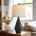 thumbnail image 4 of 20.25'' Table Lamps Set of 2, Black Farmhouse Lamps for Bedroom, Living Room, Nightstand, 4 of 8