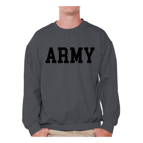 Awkward Styles Army Sweatshirt Army Sweater Military Outfit Army Gifts for Men Men's Army Training Sweater Military Gifts