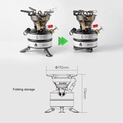 Camping Outdoor Mini One-Piece Multi-Fuel Camp Gasoline Stove Burner BRS-12A Lightweight Portable Kerosene Oil Stoves for Cookout BBQ Fishing Picnic