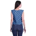 thumbnail image 3 of Moomaya Hauts en Jersey de Coton pour Femmes Sans Manches Imprimé Col Rond Tenue Décontractée, 3 of 4