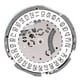 thumbnail image 3 of Pieza De Movimiento De Reloj, Material De aleación De Seis Agujas Movimiento De Reloj Fácil De Instalar Con Batería Para Relojero Para Tienda De Relojes, 3 of 7
