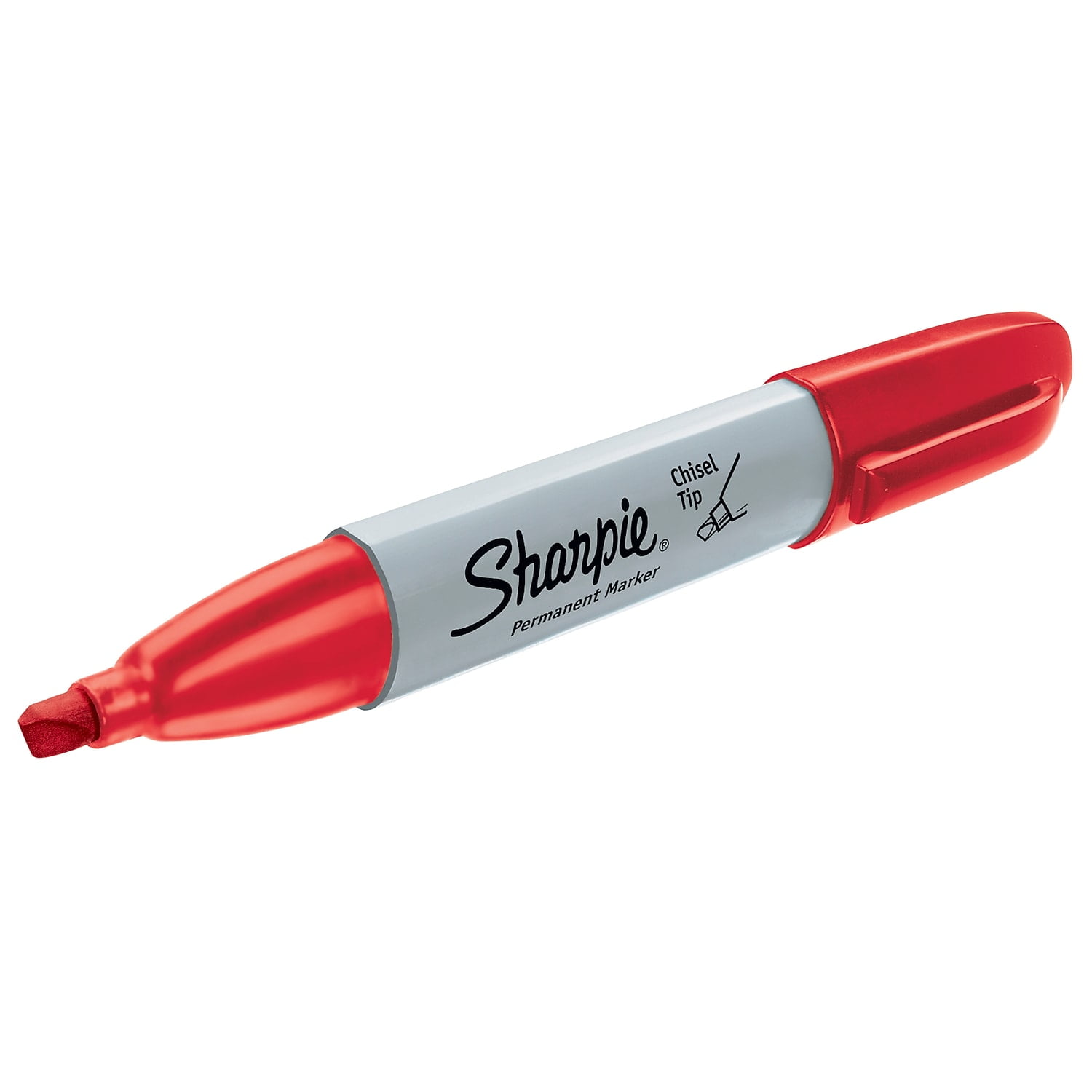 918871-1 Sharpie Permanent Marker, Red, Marker Tip Fine, Barrel Type  Original, PK 12