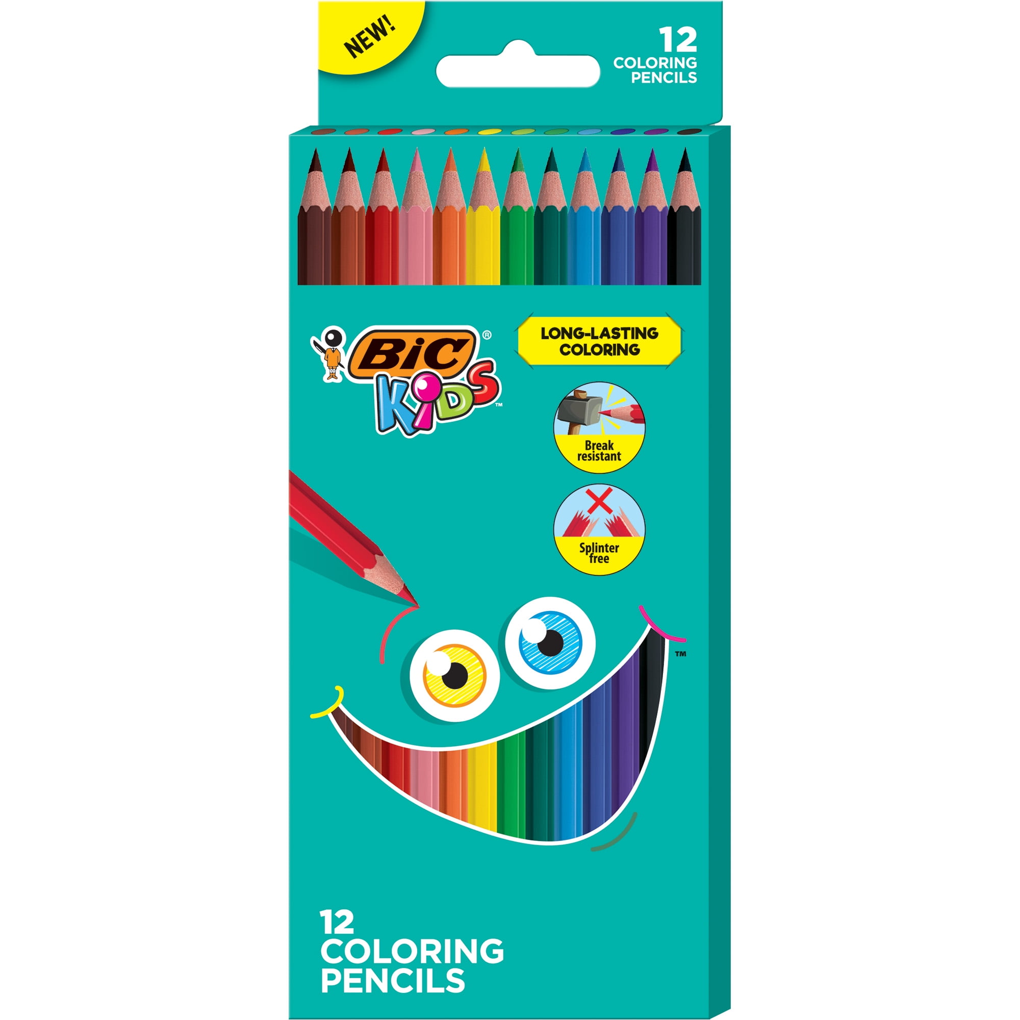 Pack of 8 by World of Colou Childrens Chubby Colouring Crayons Mixed Colours