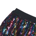 thumbnail image 4 of FASHOFT Sequin Skirt For Women 3D Beaded Fringed Skirt Elastic Waist A Line Sequined Short Skirt Unique Design Slim Glitter Half Skirt Women's Skirts Multicolour, 4 of 5