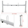 thumbnail image 3 of Scitoo Heavy-Duty 2 Bars Steel Utility Ladder Truck Pickup Rack Kayak Contractor Lumber Utility 96-18 for Chevy Express Van with Rain Gutters - White Van Rack, 3 of 4