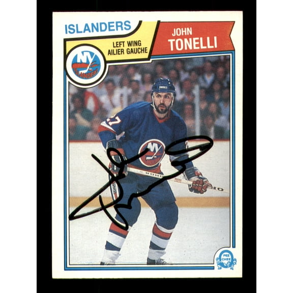 John Tonelli Autographed 1983-84 O-Pee-Chee Card #20 New York Islanders SKU #251950