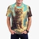thumbnail image 1 of Fotbe Sunshine Cloud Cute Cat Camiseta Polo de Golf para Hombre con Estampado – Camisa Deportiva Transpirable con Cuello Abotonado-Small, 1 of 6
