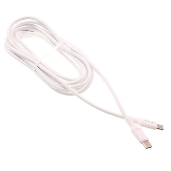 For Nokia C300/C110 - 10ft Long Type-C Cable, Fast Charger Cord PD Power Wire (USB-C to USB-C) Sync Extra Long Chord White for Nokia C300/C110 Phones