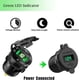 thumbnail image 4 of Cargador USB rápido para coche con dos puertos USB QC3.0, 12 V/24 V, 36 W, resistente al agua, con voltímetro digital LED para motocicleta, caravana, camión, barco y más (verde), 4 of 5
