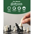 thumbnail image 3 of WE Games Travel Tournament Chess Set, 20 in. Roll Up Vinyl Chess Board with Storage Bag, 3 of 10