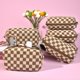 thumbnail image 5 of Bolsa de maquillaje SOIDRAM Checkered Preppy Cosmetic Brown, 6 unidades, 5 of 7
