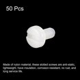 thumbnail image 3 of Unique Bargains Nylon Machine Screws, M4x8mm Slotted Pan Head Fasteners Bolts, White 50Pack, 3 of 4