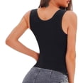 thumbnail image 4 of enyan Open Bust Shapewear Tummy Control Bodysuits for Women Seamless Compression High Waisted Body Shaper Black,S, 4 of 7