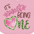 thumbnail image 4 of Inktastic It's Sweet Being One Watermelon First Birthday Boys or Girls Baby Bib, 4 of 4