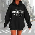 thumbnail image 2 of Women Long Sleeve Letter Printed Hoodie Loose Oversize Sweatshirts Pullover Sweatshirts Top Blouse Female Sweatshirts Women Light Long Sleeve Women Hoodies with Zipper Long Graphic Hoodie Women, 2 of 6