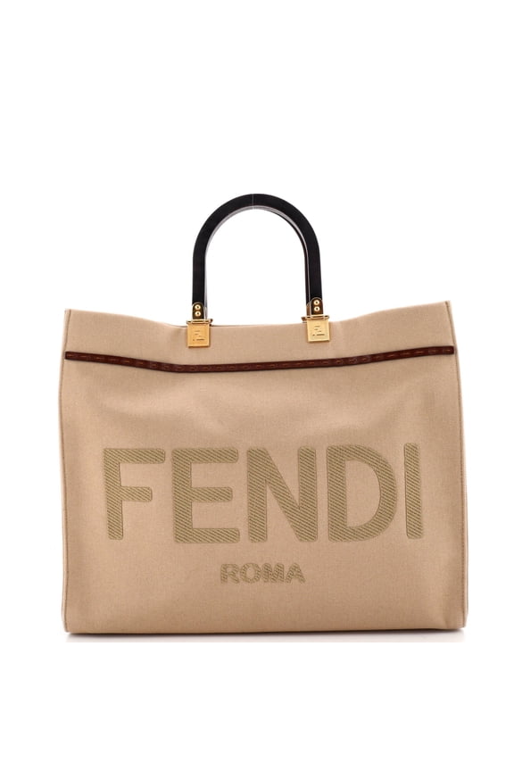 Pre-Owned Sunshine Shopper Tote Canvas Medium By Rebag