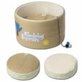 thumbnail image 2 of Touchcat PB81KHMD Claw-Ver Nest Rounded Scratching Cat Bed with Teaser Toy - Khaki - One Size, 2 of 5