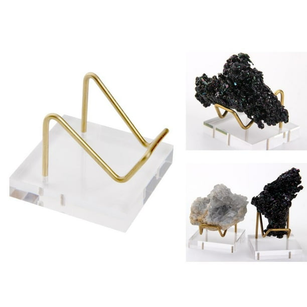 Soporte de exhibición mineral Hugo Base de soporte para minerales de cristal Piedras de decoración