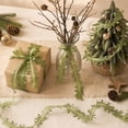 thumbnail image 5 of Ltvvegg 32.81ft Christmas Ribbon, 2.5in Ribbons Leaf Lace Shape Ribbons for Gift Wrapping Autumn Party Christmas Gifts Tree Decorations, Green, 5 of 7