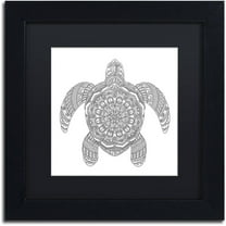 Trademark Fine Art "Spirit Animals 5" Canvas Art by Filippo Cardu, Black Matte, Black Frame