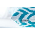 thumbnail image 5 of TreeWool (Pack of 2) Ogee Ikat Accent Decorative Cotton Throw Pillow Covers (18 x 18 Inches, Turquoise), 5 of 6