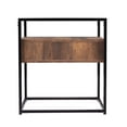 thumbnail image 5 of SEI Furniture Olivern 1 Drawer Glass Top End Table in Black and Natural, 5 of 10