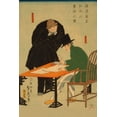 thumbnail image 2 of Utagawa, Sadahide 17x24 White Modern Wood Framed Museum Art Print Titled - Foreigners in Yokohama draw up contract in mercantile house (Yokohama shoka komojin sho a mitomu no, 2 of 4