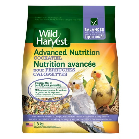 Wild Harvest Advanced Nutrition Cockatiel Bird Food, 1.8 kg
