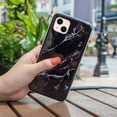 thumbnail image 4 of Dteck for iPhone 13 mini 5.4 inch Case,Marble Texture Design Shockproof Flexible Soft TPU Lightweight Slim Cover Skin Anti Scratch IMD Phone Case,Black Marble, 4 of 5