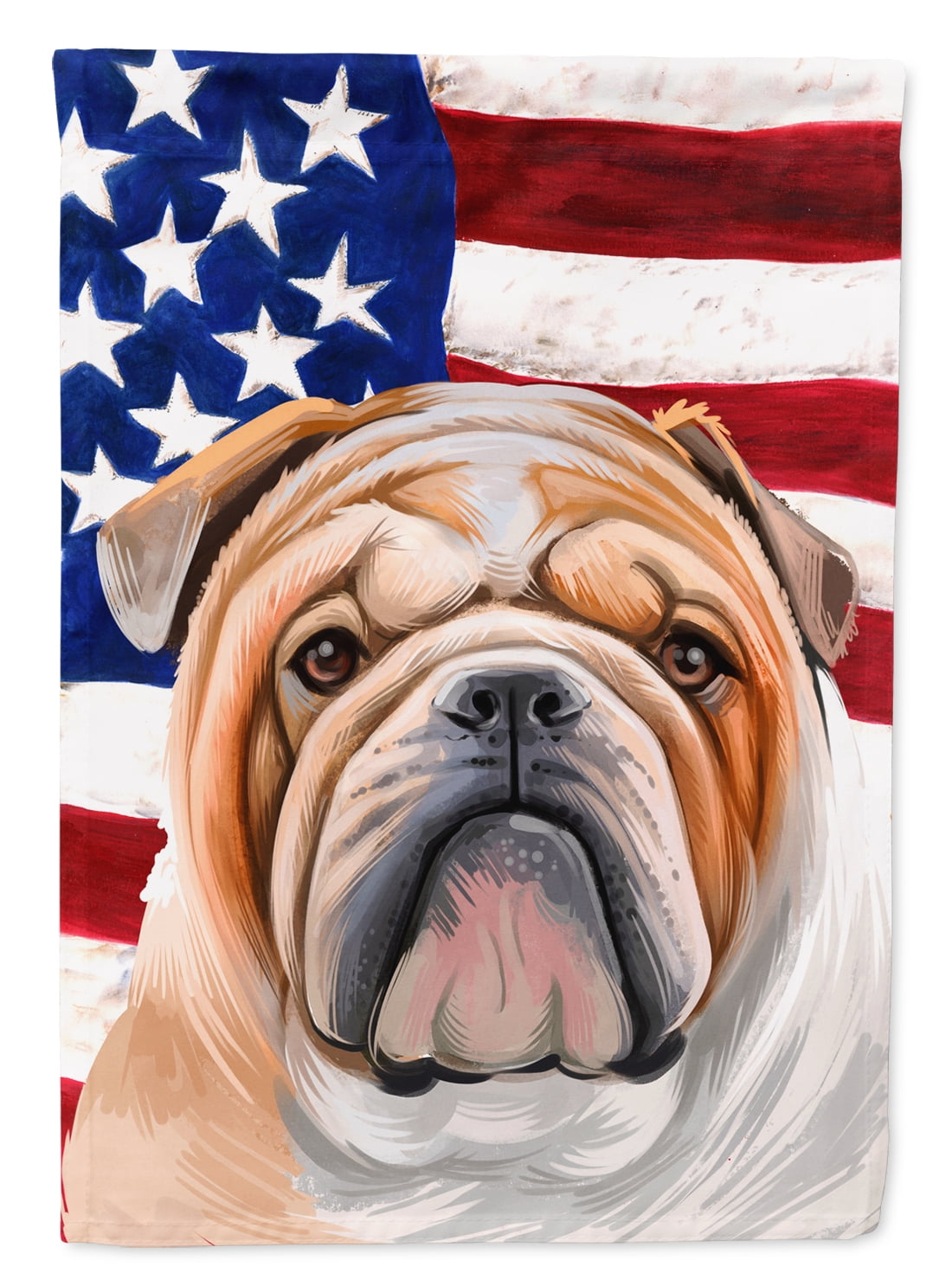 English Bulldog Dog American Flag Garden Flag Walmart