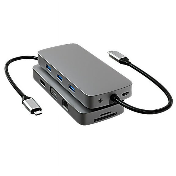 10 In 1 Type-c Docking Station Usb Hub Hub USB3.0 100 Megabyte Docking Station