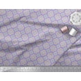 thumbnail image 3 of Soimoi Purple Rayon Fabric Filigree Damask Printed Craft Fabric by the Yard 42 Inch Wide, 3 of 3