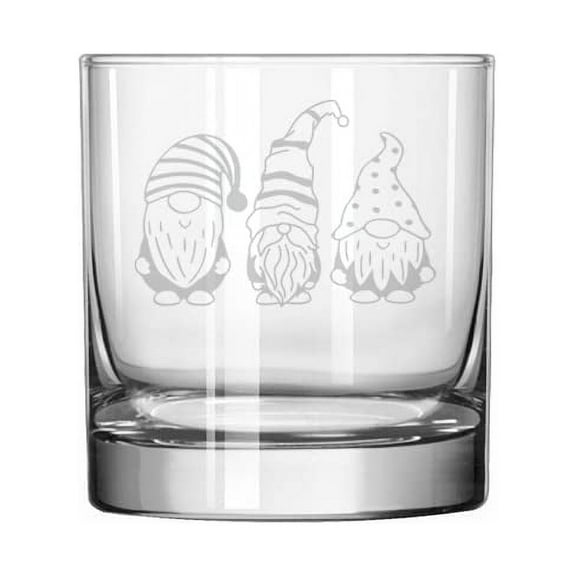 11 oz Rocks Whiskey Old Fashioned Glass Gift Gnomes