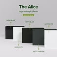 thumbnail image 3 of Greenline Fiberglass Alice Rectangle Planter - Indoor/Outdoor Extra Large Fiberglass Lightweight Planter - 48" x 16" x 32" (Gloss White), 3 of 7