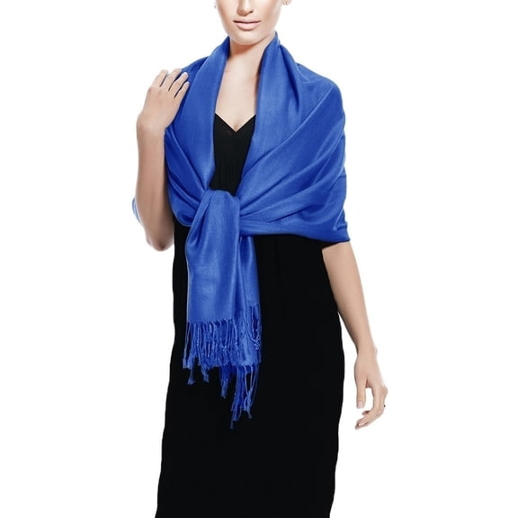 Royal Blue Pashmina Shawl Wrap Scarf