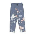 thumbnail image 4 of Balery Watercolor Flowers Butterfly print Women's Pajama Pants,Ultra Lightweight Pjs,Lounge Pant-Small, 4 of 9