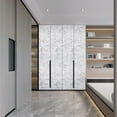 thumbnail image 7 of Caltero Marble Wallpaper Peel and Stick White Black Contact Paper Locker Wallpaper for Bathroom Kitchen Walls, 15.7"x118", 7 of 7