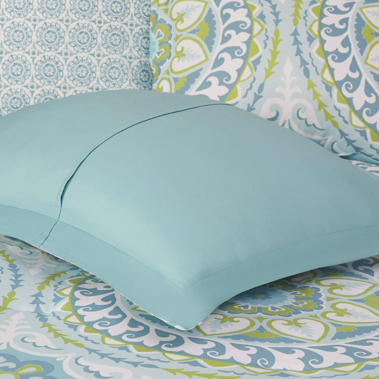 Kai Embellished Aqua King Comforter Set