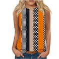 thumbnail image 2 of Women's Summer Tank Tops Loose Fit Crew Neck, Casual Sleeveless Shirts Lightweight Printed S-2XL, 2 of 5