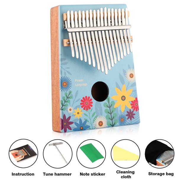 Best Donner DKL17 17 Key Kalimba Thumb Piano Solid Mahogany Acacia