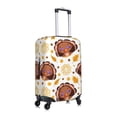 thumbnail image 3 of Easygdp Fall Turkey Double-Sided Printed Elastic Suitcase Protective Cover,Invisible Zipper, Business Trip Luggage Cases,Washable And Resistant To Falling -Large, 3 of 9