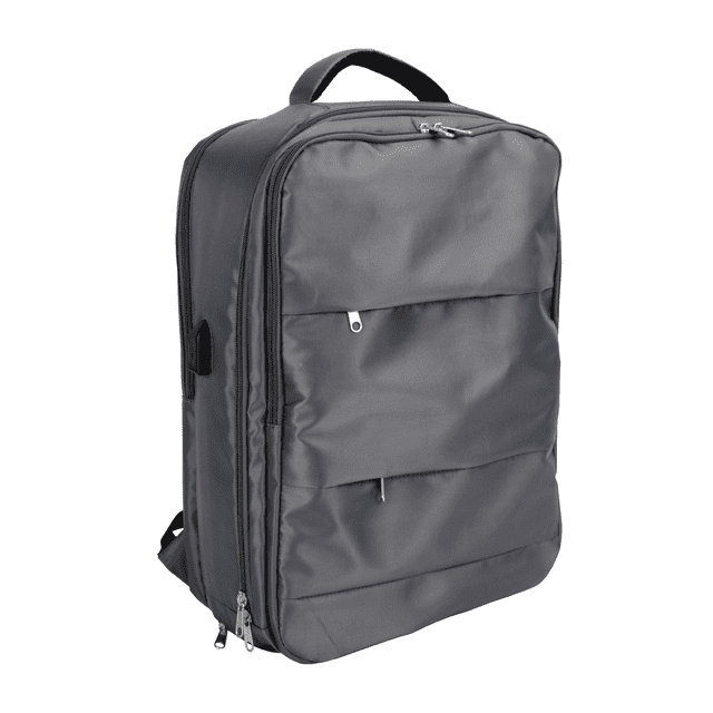 Mochila Impermeable Para Laptop con Puerto USB Para Viaje Color Gris STYRKA
