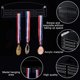 thumbnail image 5 of Soporte para medallas de acrílico con 12 ganchos, 30 cm (12 pulgadas), transparente, para colgar en la pared, fácil de instalar., 5 of 8